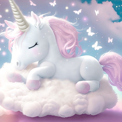 The Snuggables™ Luna the Unicorn Soft Sleeping Pillow Ice Cream White - Perfect Plush Companion